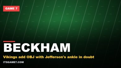 BECKHAM. Vikings add OBJ with Jefferson's ankle in doubt