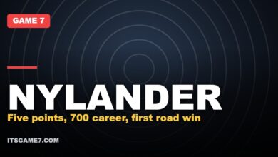 NYLANDER: Five points, 700 career, first road win